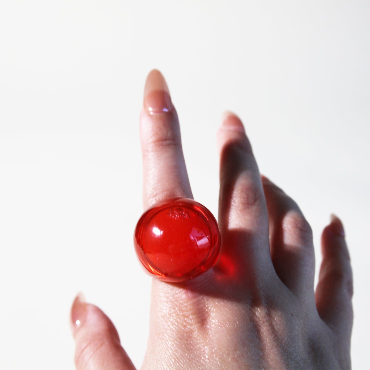 Snow Globe ring Maraschino