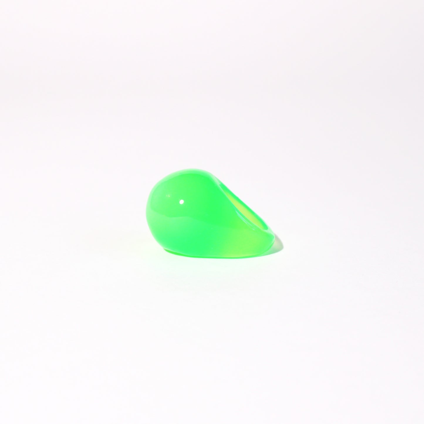 Snow Globe Ring Neon Green