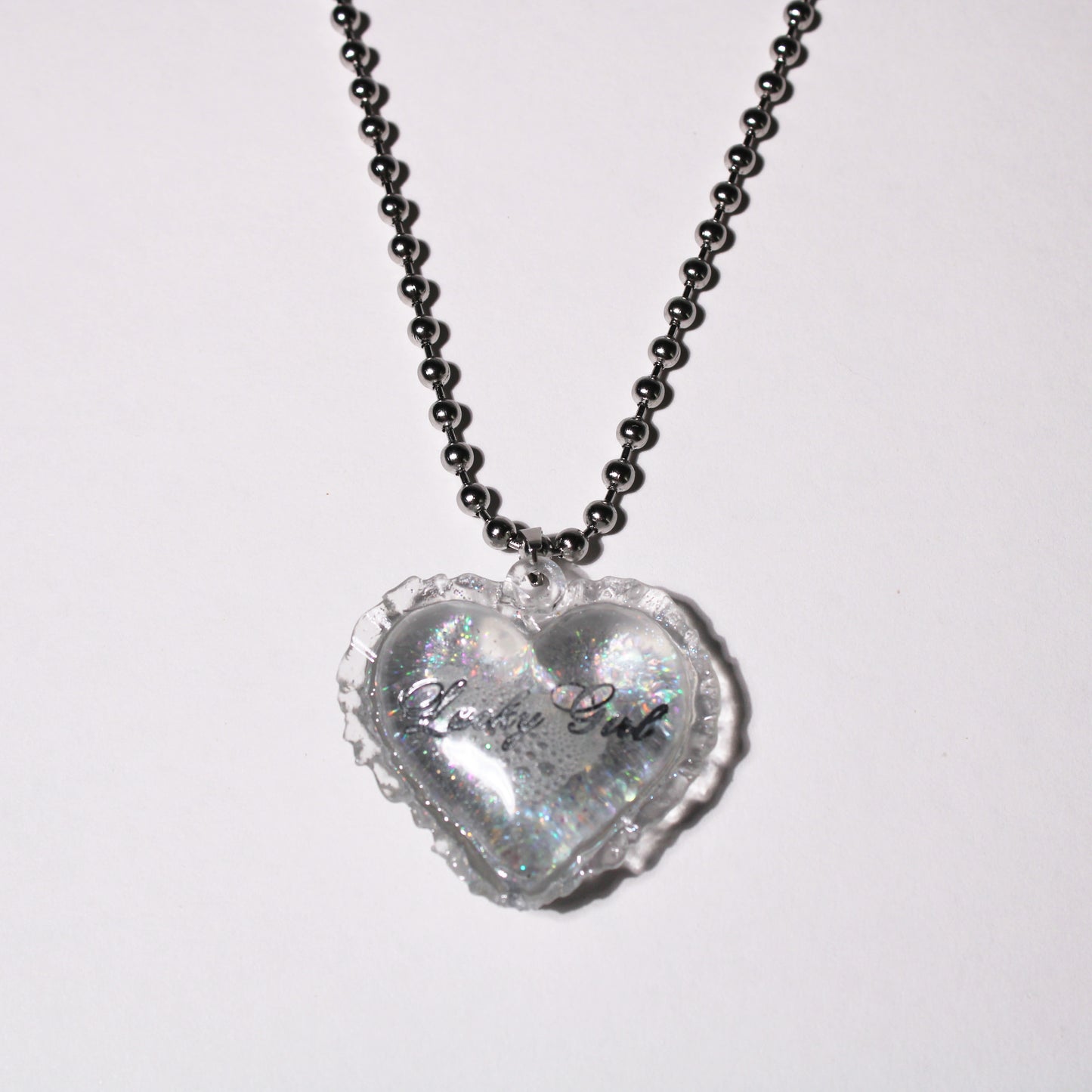 Lucky Girl Necklace Silver