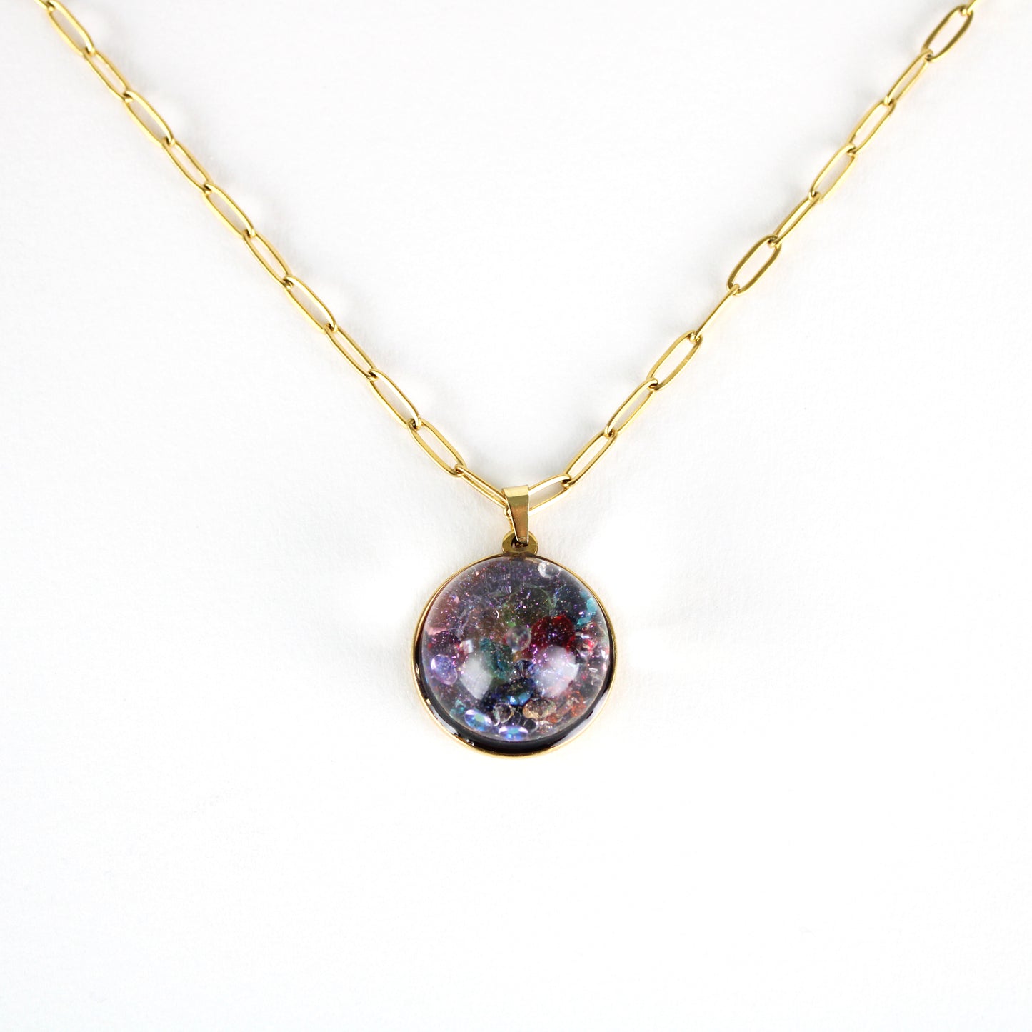 Mini Snow Globe Necklace Cosmic