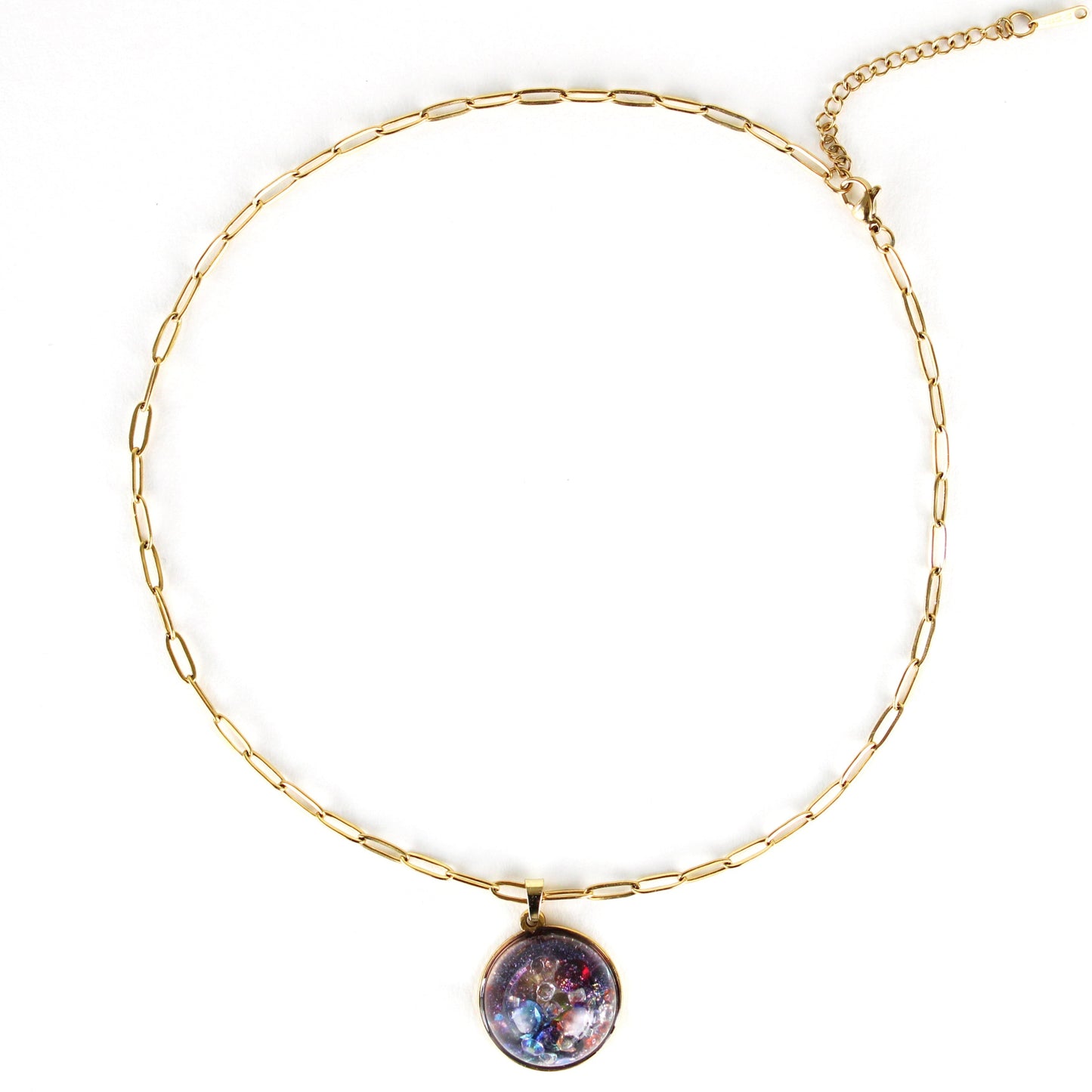 Mini Snow Globe Necklace Cosmic