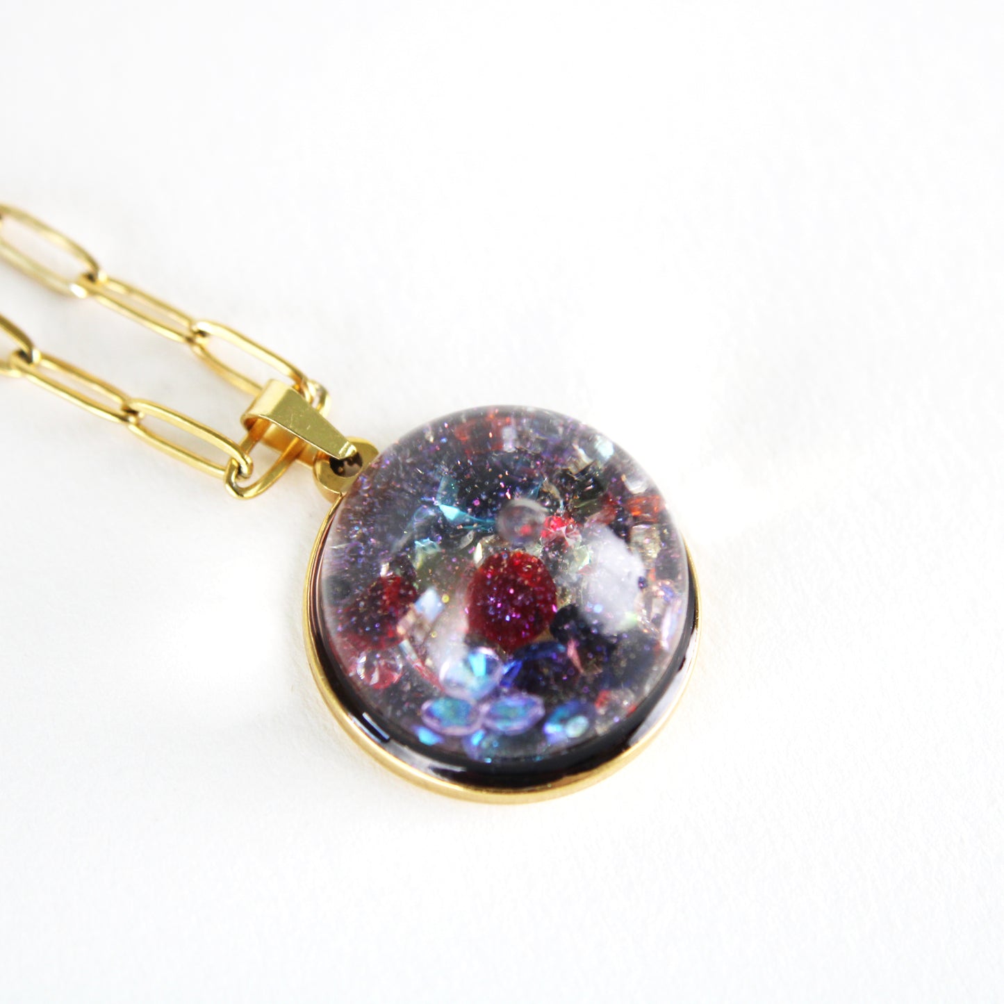 Mini Snow Globe Necklace Cosmic