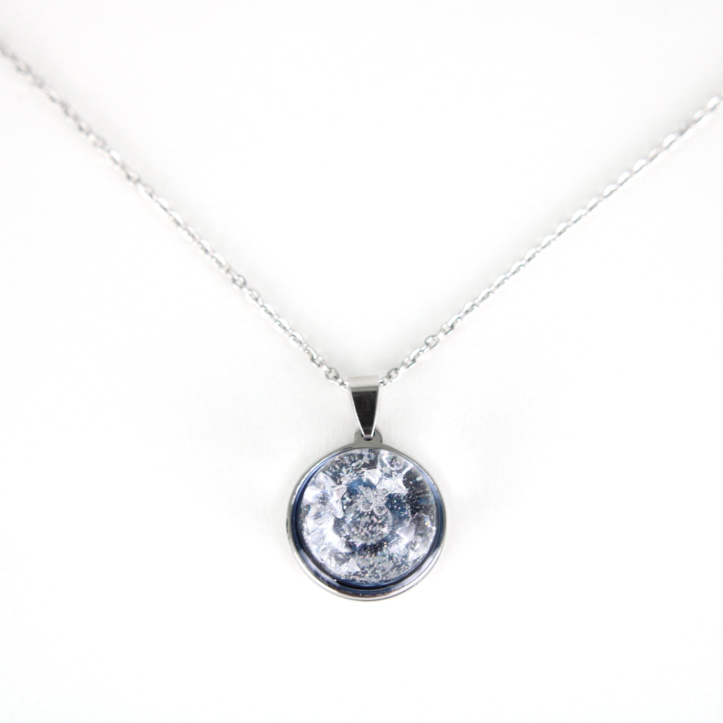 Mini Snow Globe Necklace Starry Night