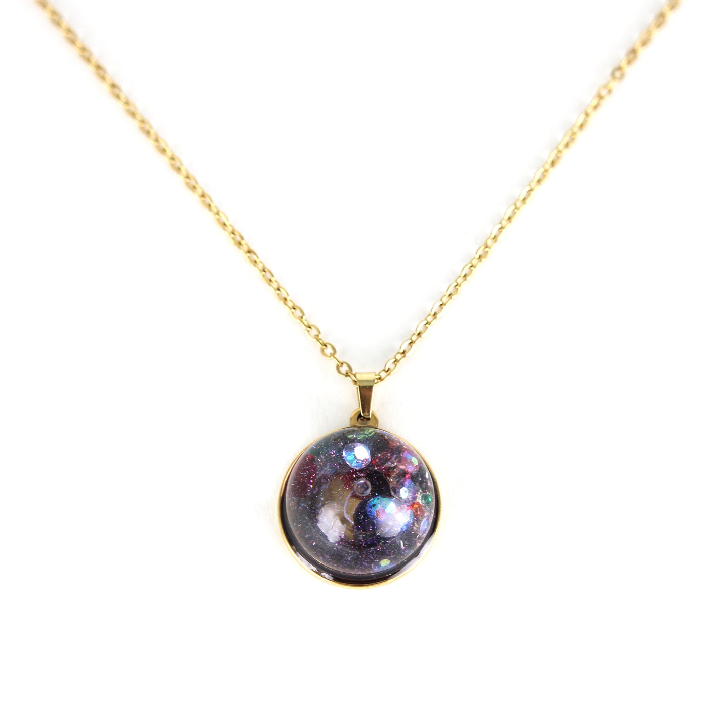 Mini Snow Globe Necklace Cosmic