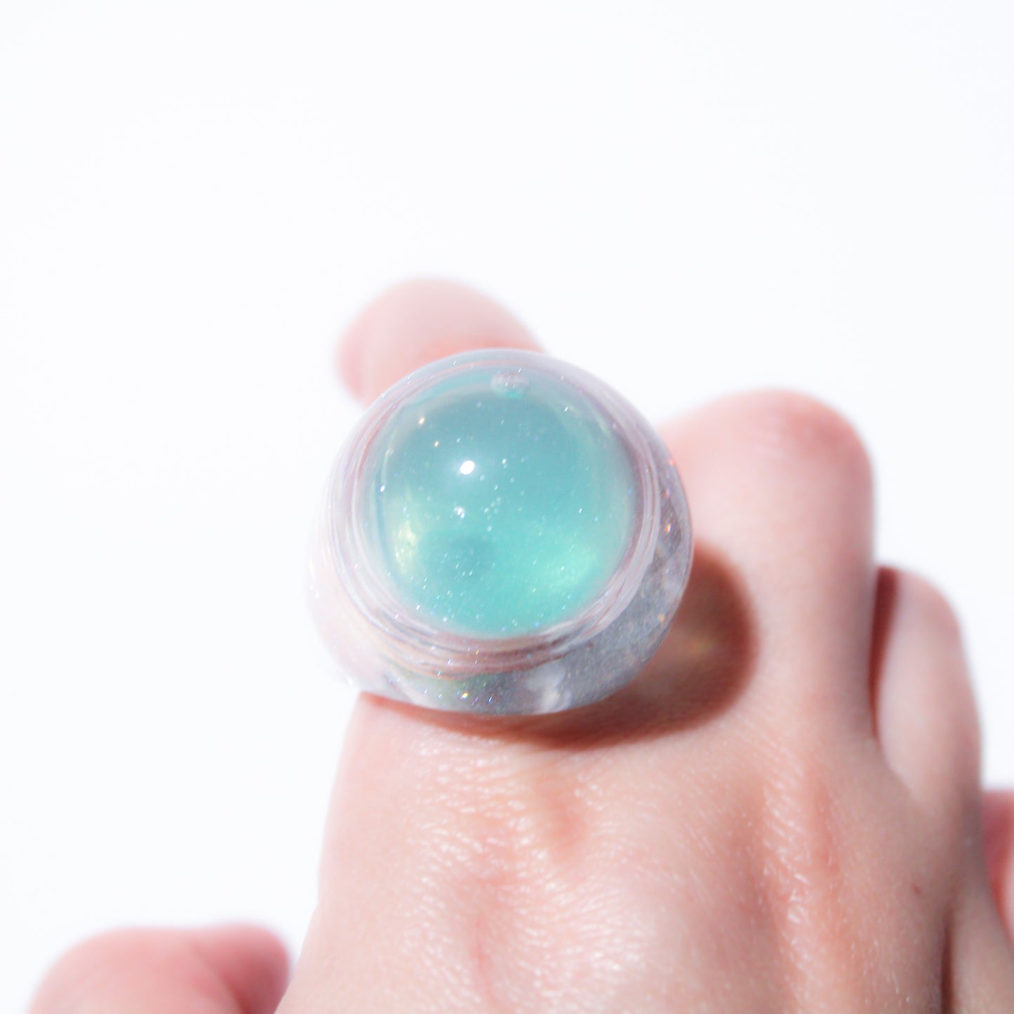 Snow Globe Ring Emerald