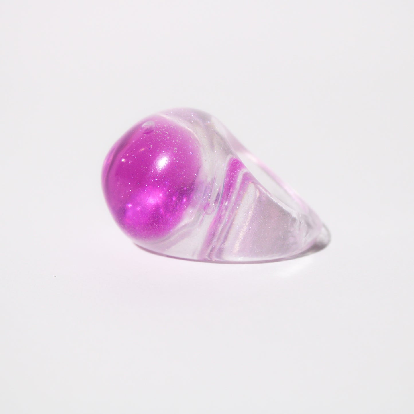 Snow Globe Ring Fuchsia