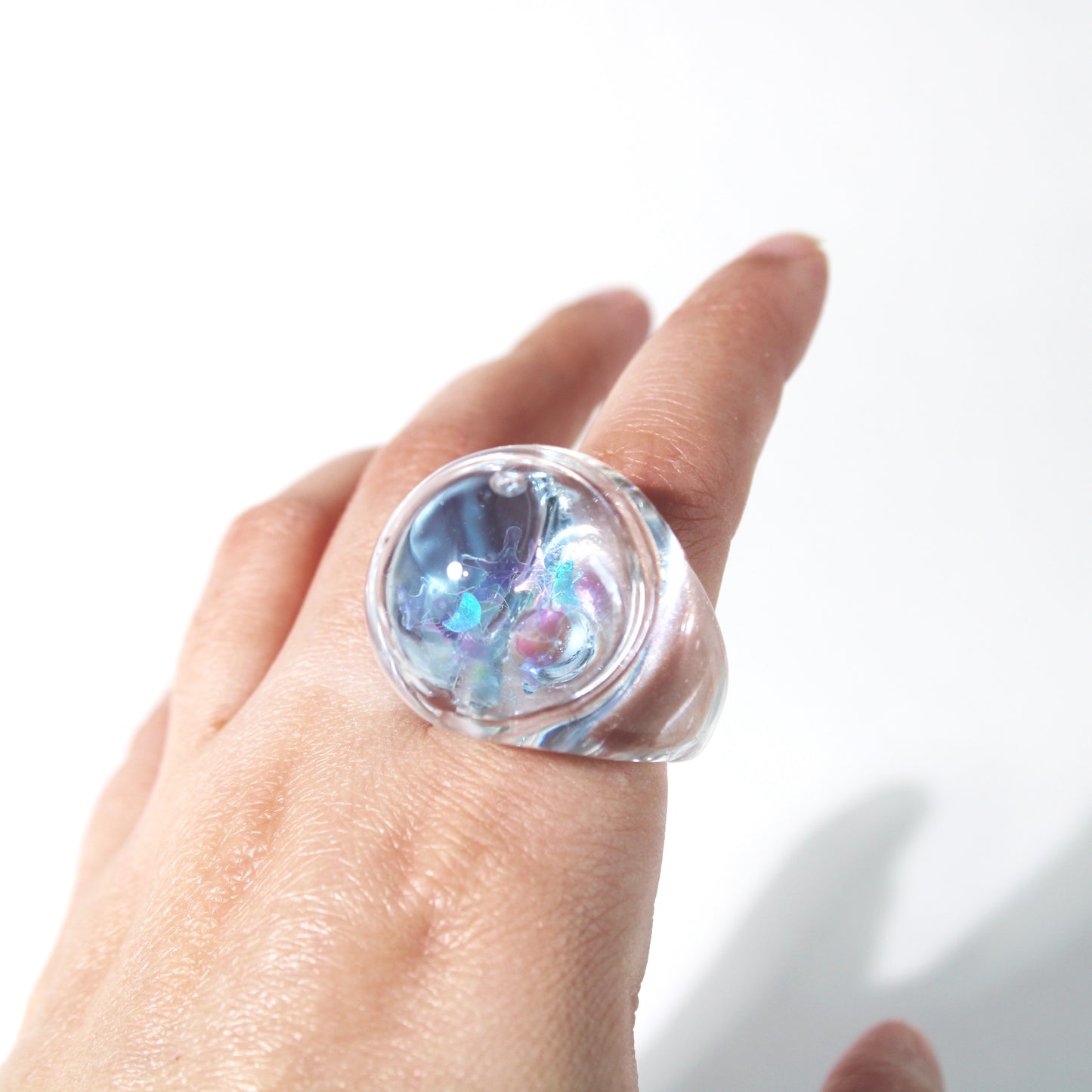 Snow Globe Ring Celeste