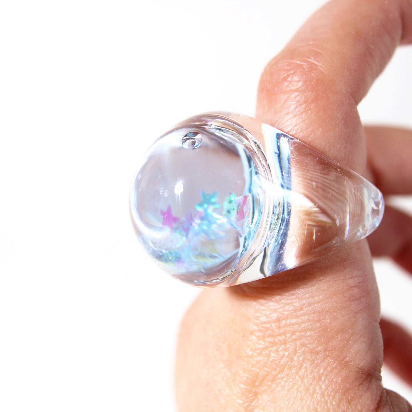 Snow Globe Ring Celeste