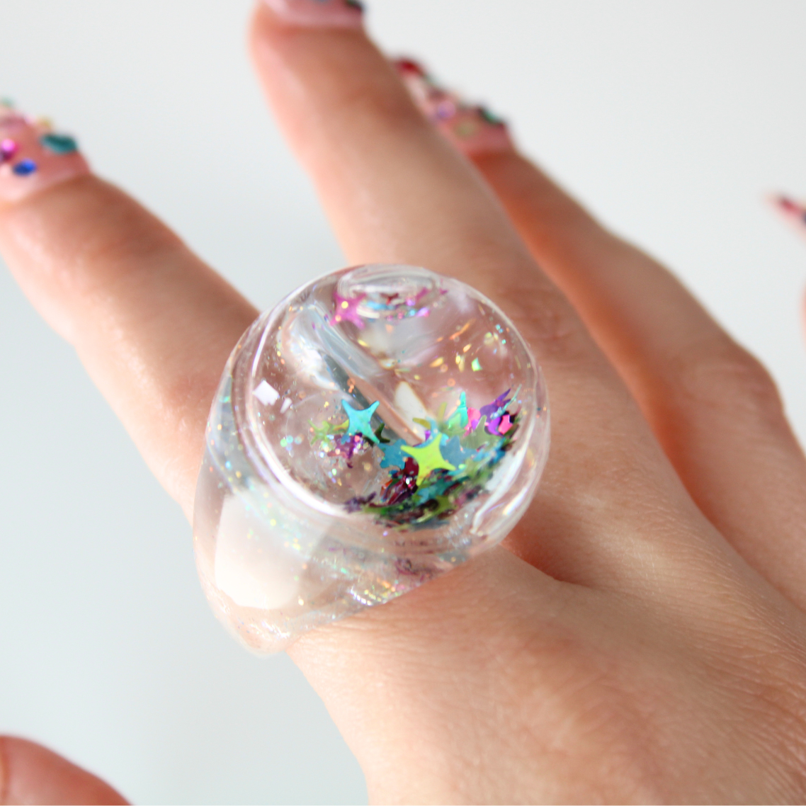 Snow Globe Ring Stardust