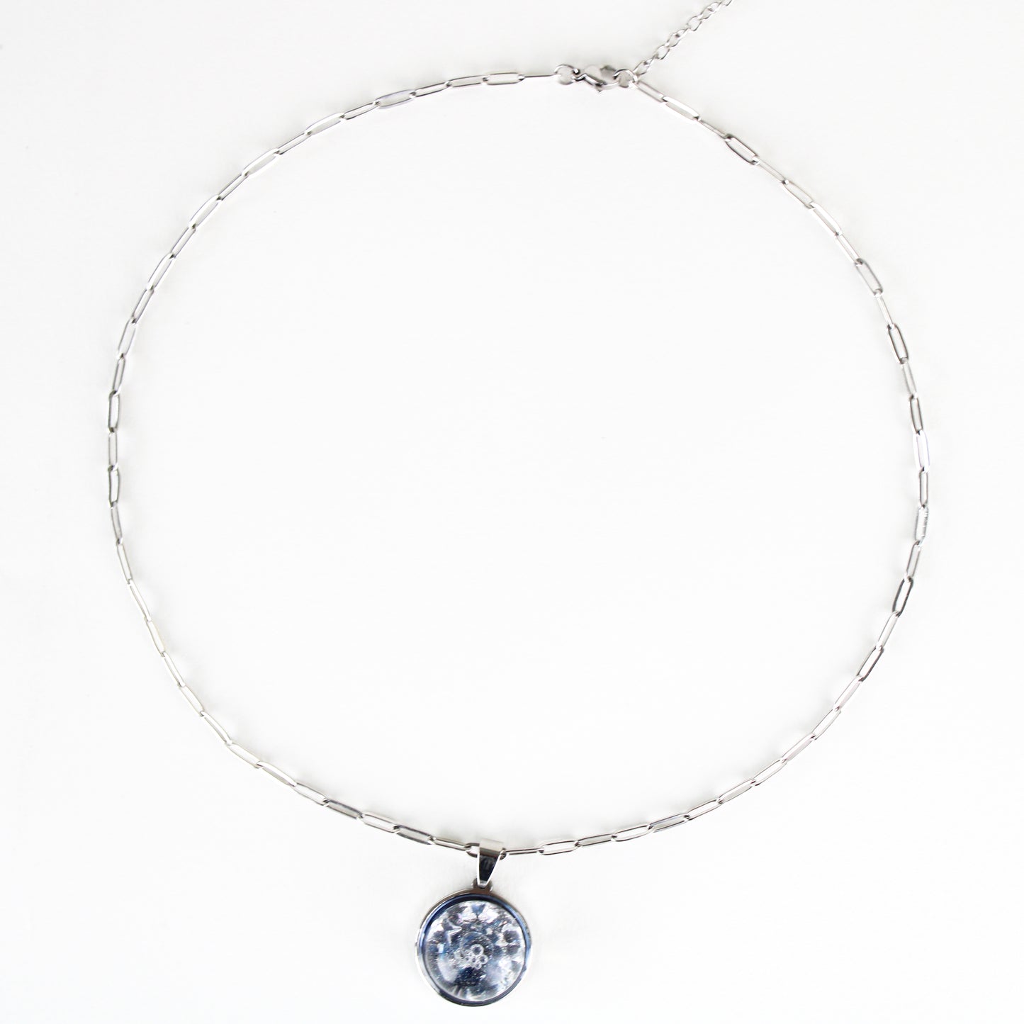 Mini Snow Globe Necklace Starry Night