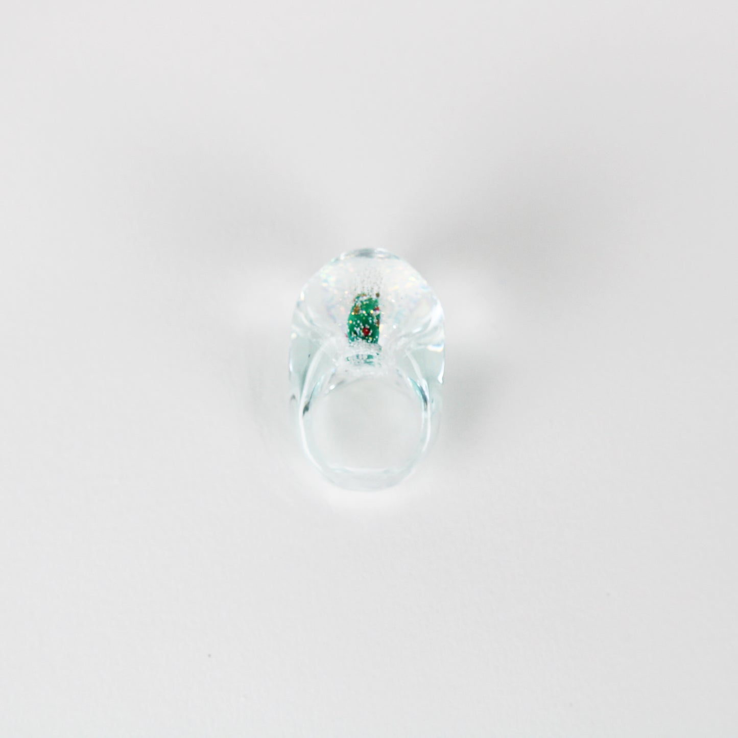 Snow Globe Ring X-mas Tree Special Edition