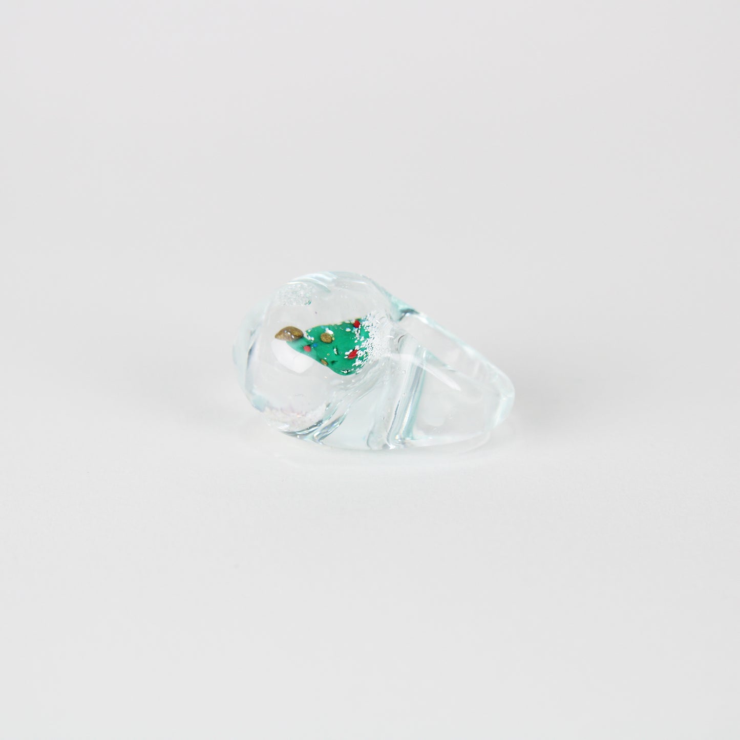 Snow Globe Ring X-mas Tree Special Edition