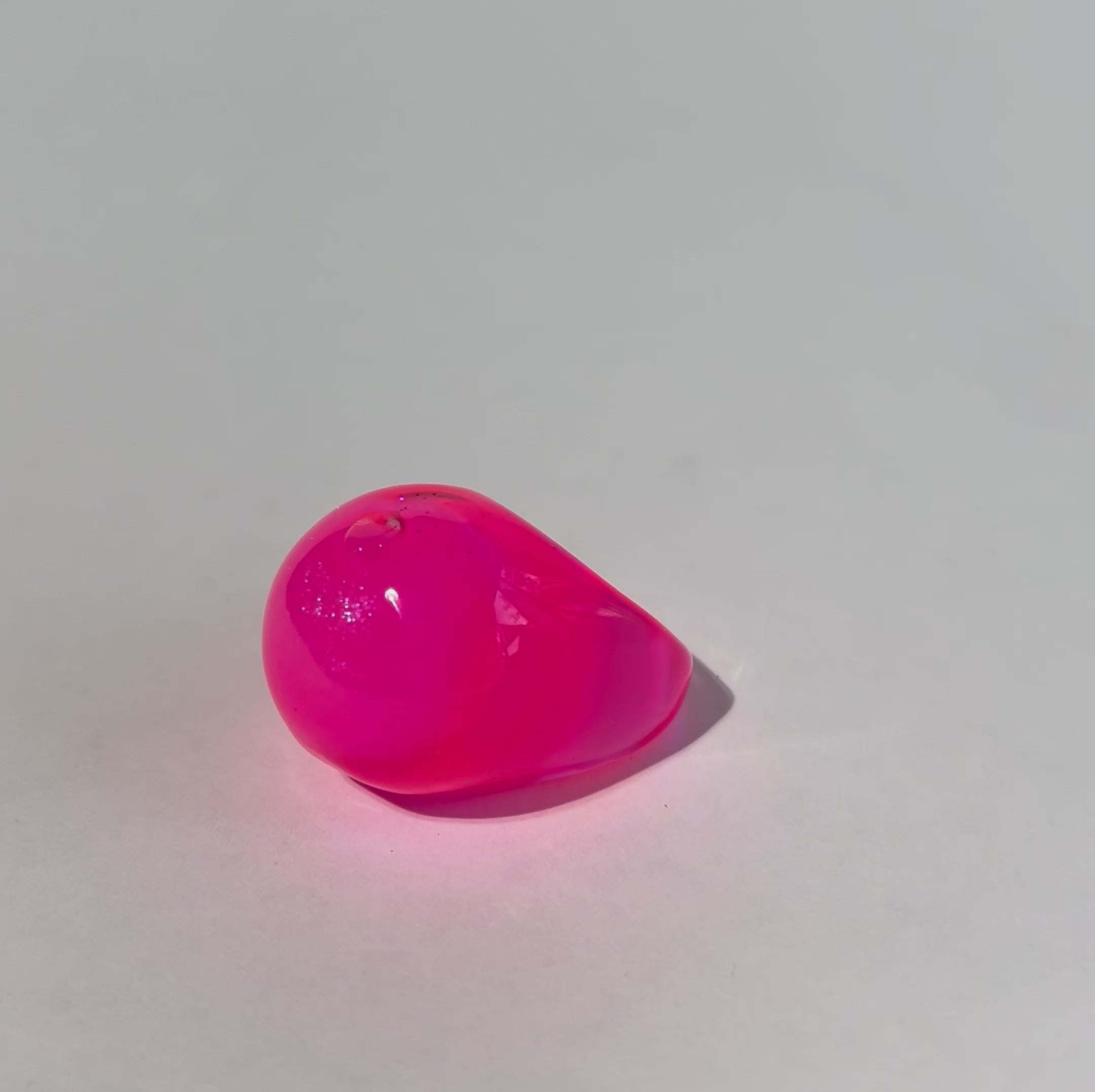 Snow Globe Ring Neon Pink – La Raison Jewels