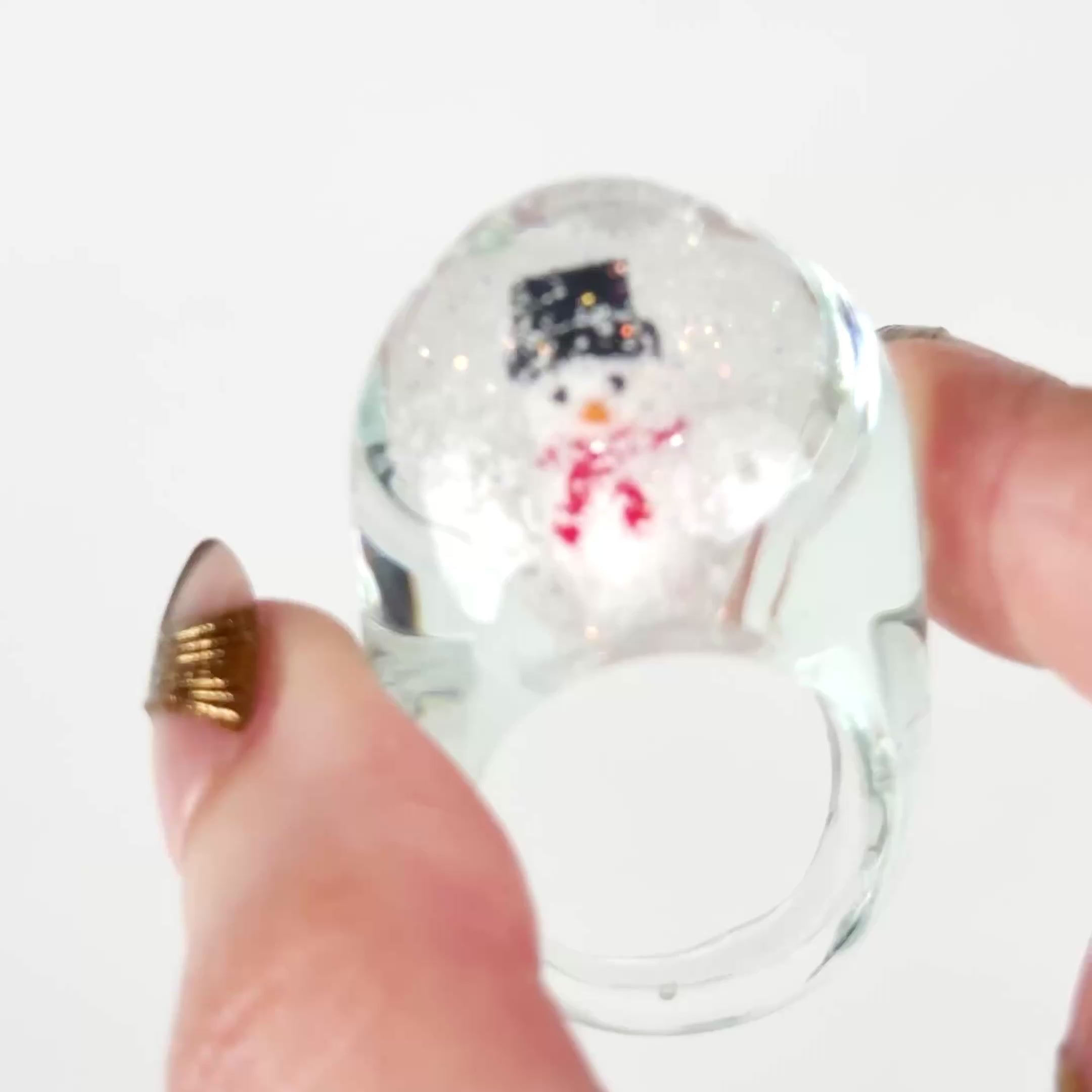 Snow Globe Ring Snowman Special Edition – La Raison Jewels