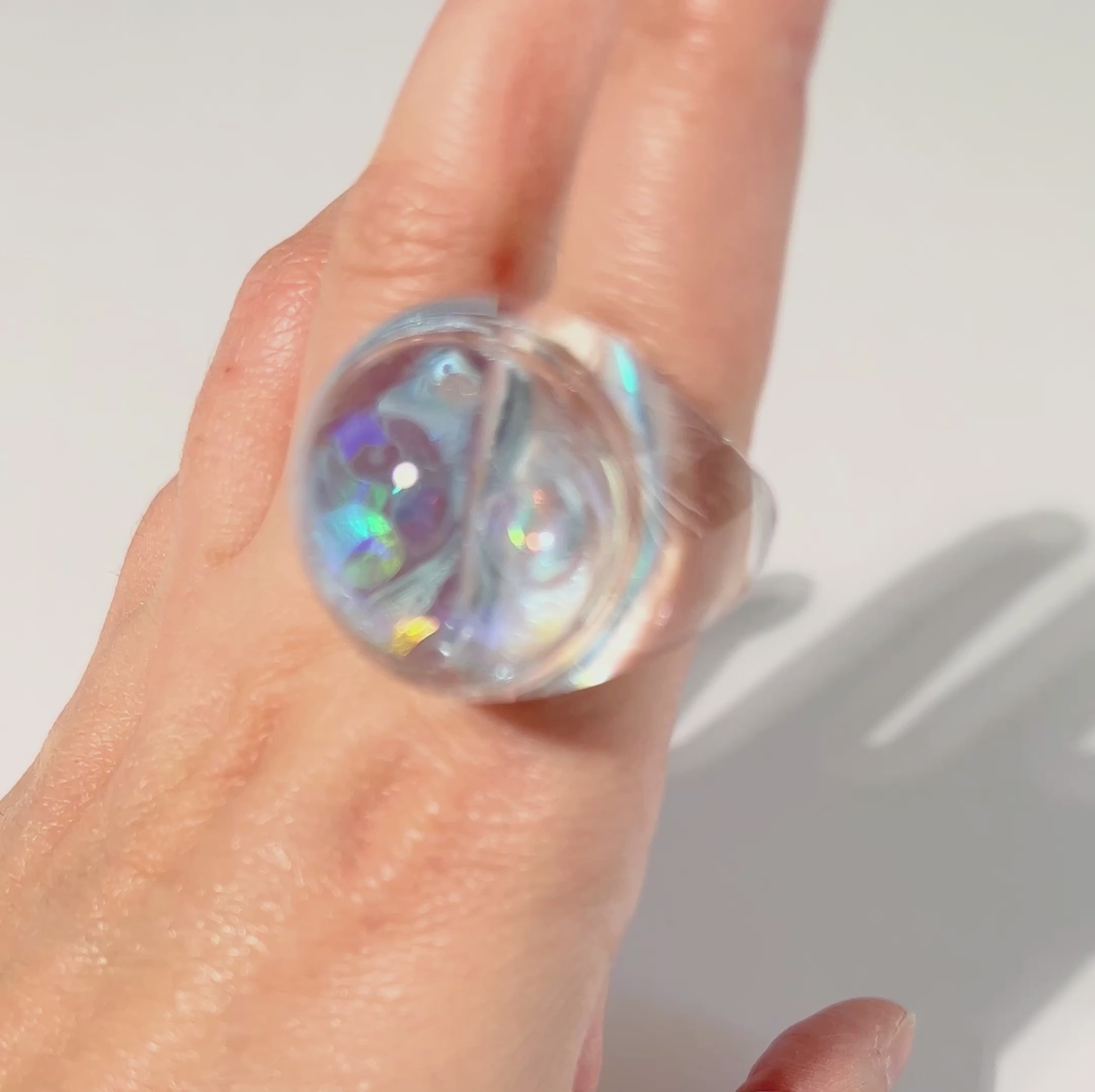 Snow Globe Ring Celeste – La Raison Jewels